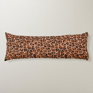 Leopard Jaguar Cat Brown Fur Pattern Body Cushion
