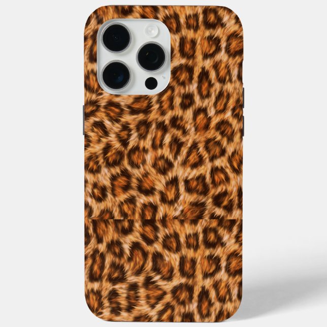 Leopard Jaguar Cat Brown Fur Pattern Case-Mate iPhone Case (Back)