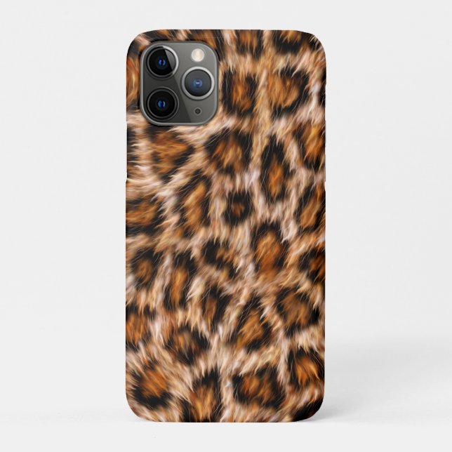 Leopard Jaguar Cat Brown Fur Pattern Case-Mate iPhone Case (Back)
