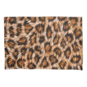 Leopard Jaguar Cat Brown Fur Pattern Pillowcase