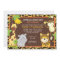 Leopard Jungle Friends Orange Baby Shower Invitati