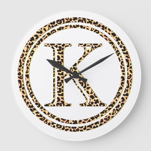 Leopard K Large Clock (Front)