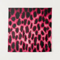 Leopard Leather: Red-Black Texture.