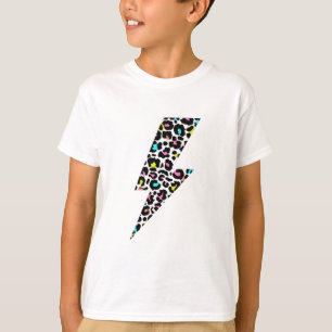 leopard, lightning bolt, leopard print  T-Shirt