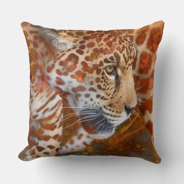 LEOPARD LIVING IN COLORS CUSHION (Front)