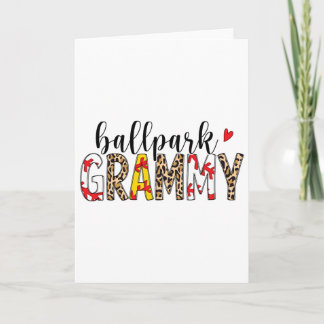Leopard Llpark Grammy Sell Softll Mother's Day  Card