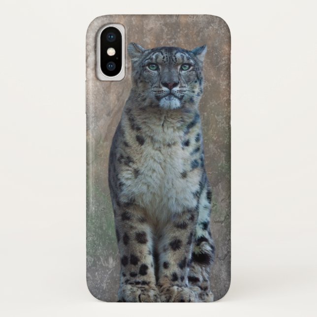Leopard Lookout iPhone X Case (Back)