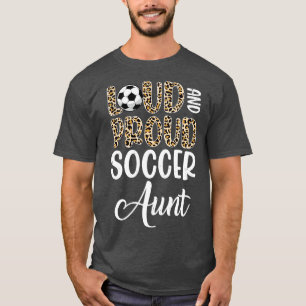 Leopard Loud Proud American Aunt Family T-Shirt