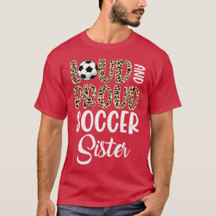 Leopard Loud Proud American Sister Family T-Shirt