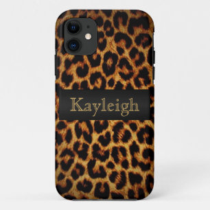 Leopard Love Personalised iPhone 11 Case