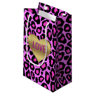 Leopard Love Pink And Purple Party Gift Bags
