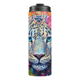 Leopard lovers' big cats camper fun animal safari  thermal tumbler