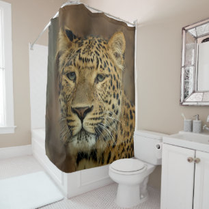 Leopard Lovers Wildlife Shower Curtain