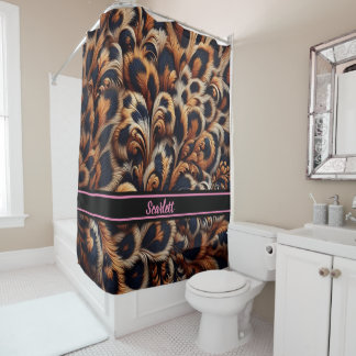 Leopard Luxe: Transform Your Bathroom with a Shower Curtain