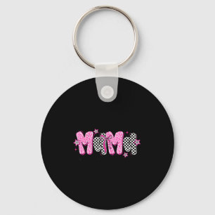 Leopard Mama Checkered For Women Mom Momma Mother’ Key Ring