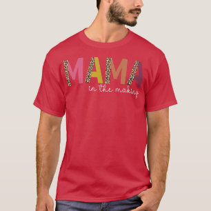Leopard Mama in the Making Pregnancy Announcement T-Shirt