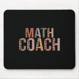 Leopard Math Coach Supplies Fun Ck To School Mouse Mat
