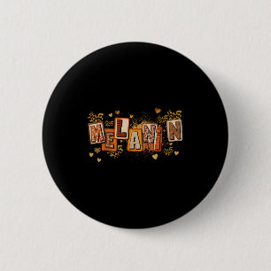 Leopard Melanin Black Girl Magic Black History Mon 6 Cm Round Badge