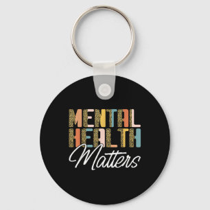 Leopard Mental Health S Human Brain Illness Awaren Key Ring