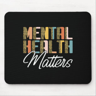 Leopard Mental Health S Human Brain Illness Awaren Mouse Mat