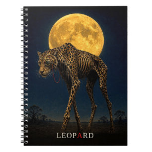 Leopard Monocle gothic Surreal Notebook