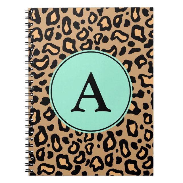 Leopard Monogram Notebook (Front)