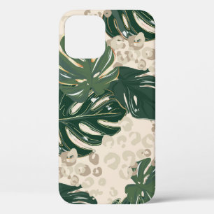 Leopard Monstera: Jungle Print Vintage. iPhone 12 Case