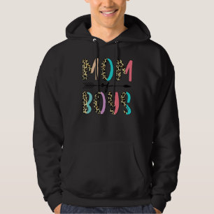 Leopard Mum Of Boys   From Son Mothers Day Birthda Hoodie