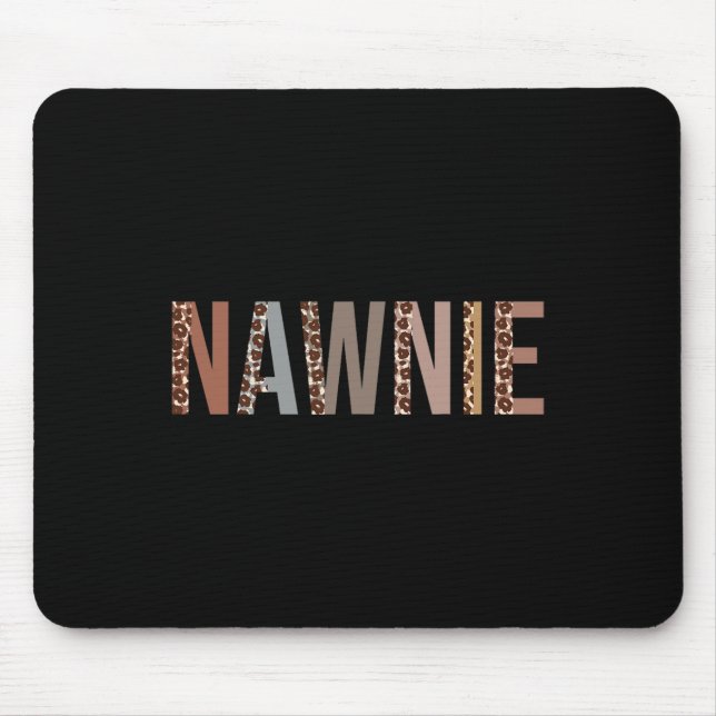 Leopard Nawnie Supplies Fun Back to School  Mouse Mat (Front)