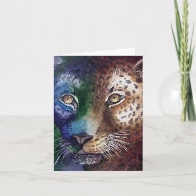 Leopard Note Card (Front)