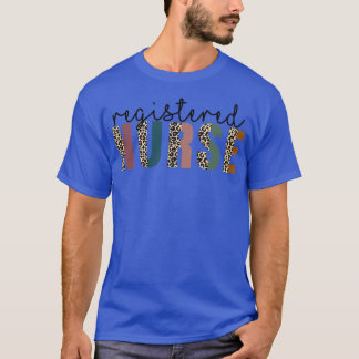 Leopard Nurse RN LPN for Registered Nurse Tee Nurs