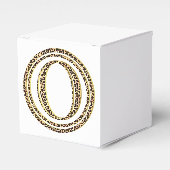 Leopard O Favour Box (Front Side)