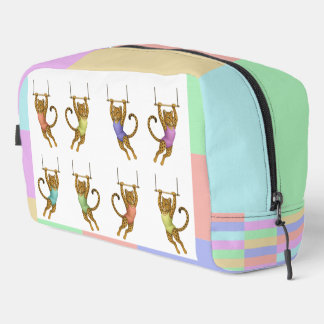 Leopard on a trapeze dopp kit