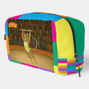 Leopard on a trapeze dopp kit