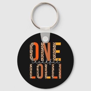 Leopard One Thankful Lolli Fall Vibes Thanksgiving Key Ring