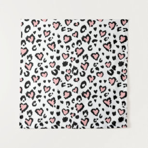 Leopard or jaguar seamless pattern, textured fashi tapestry