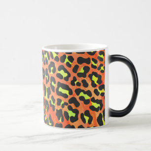 Leopard Orange and Yellow Print Magic Mug