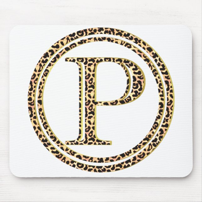 Leopard P Mouse Mat (Front)