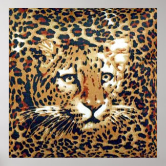 Leopard-paint Poster