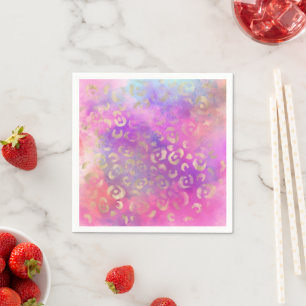 Leopard Paint Series Design 11 Napkin