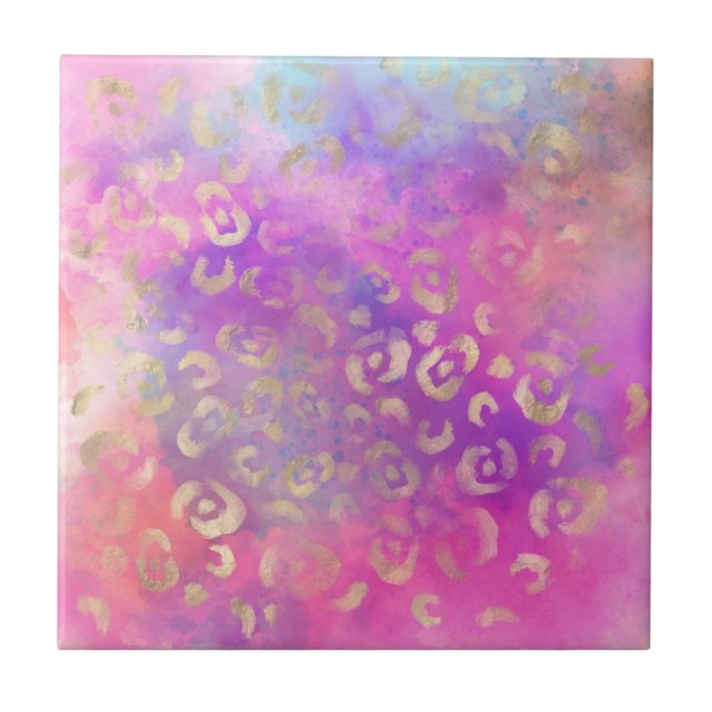 Leopard Paint Series Design 11  Tile (Front)