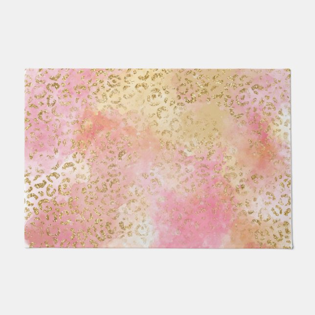 Leopard Paint Series Design 13   Doormat (Front)