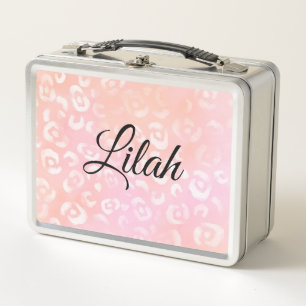Leopard Paint Series Design 1(customisable) Metal Lunch Box