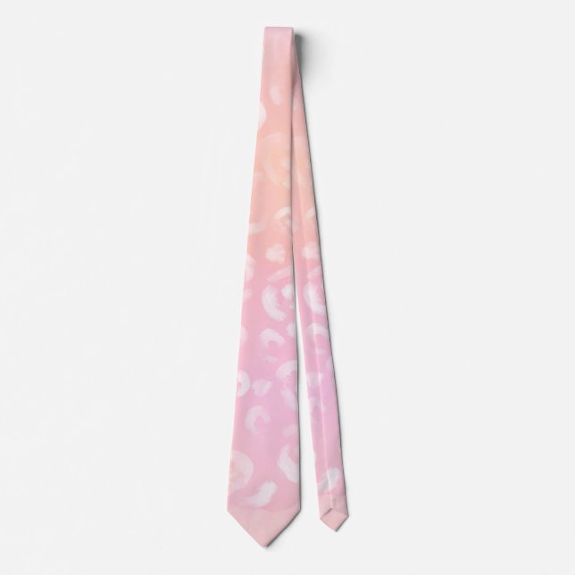 Leopard Paint Series Design 1  Tie (Front)