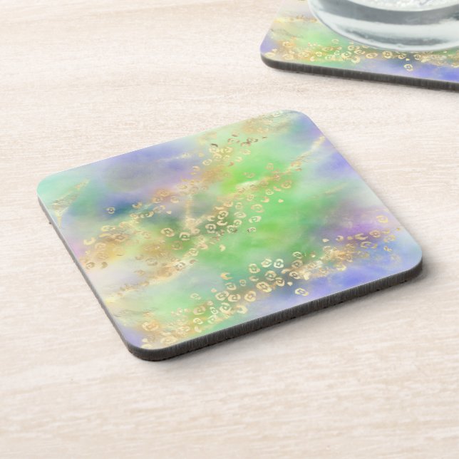 Leopard Paint Series Design 4  Coaster (Left Side)
