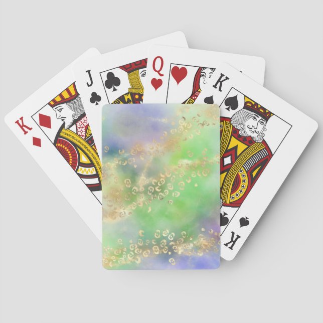 Leopard Paint Series Design 4   Playing Cards (Back)