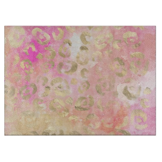 Leopard Paint Series Design 5  Cutting Board (Front)