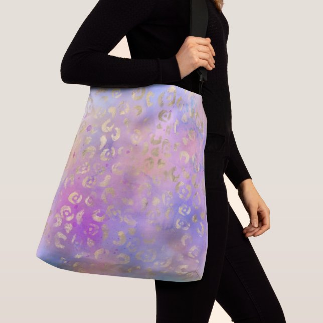 Leopard Paint Series Design 8 Crossbody Bag (Close Up)