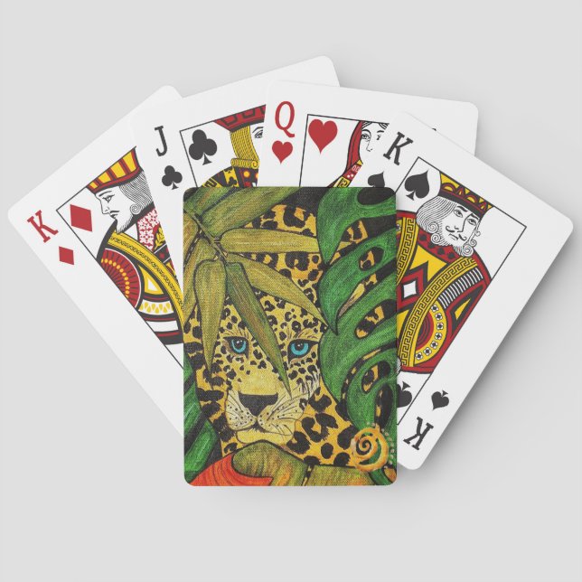  Leopard Painted Wild Playing Cards (Back)