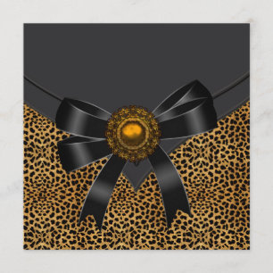 Leopard Party Invitation